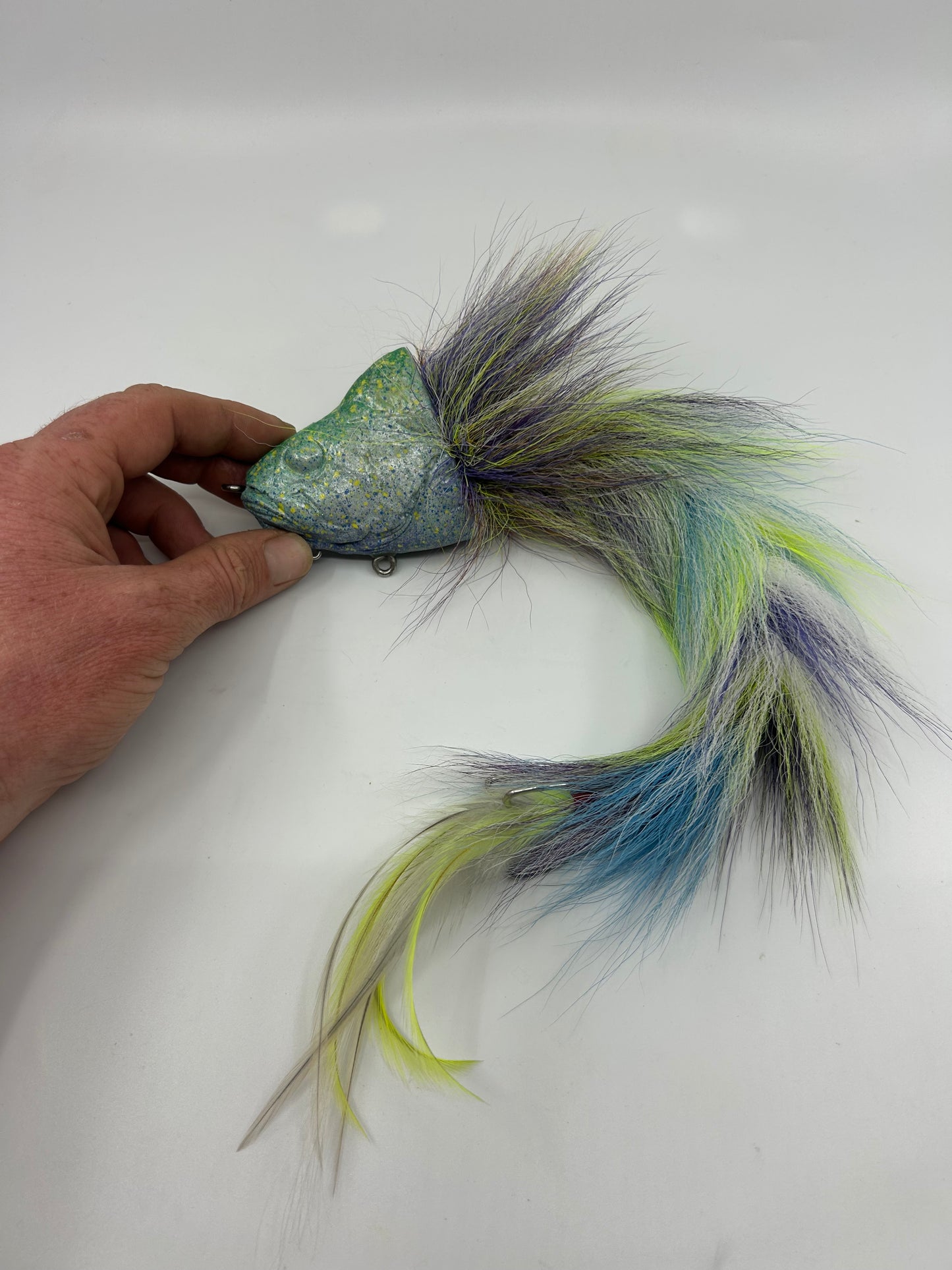 Redfin Head Articulated hybrid cod fly