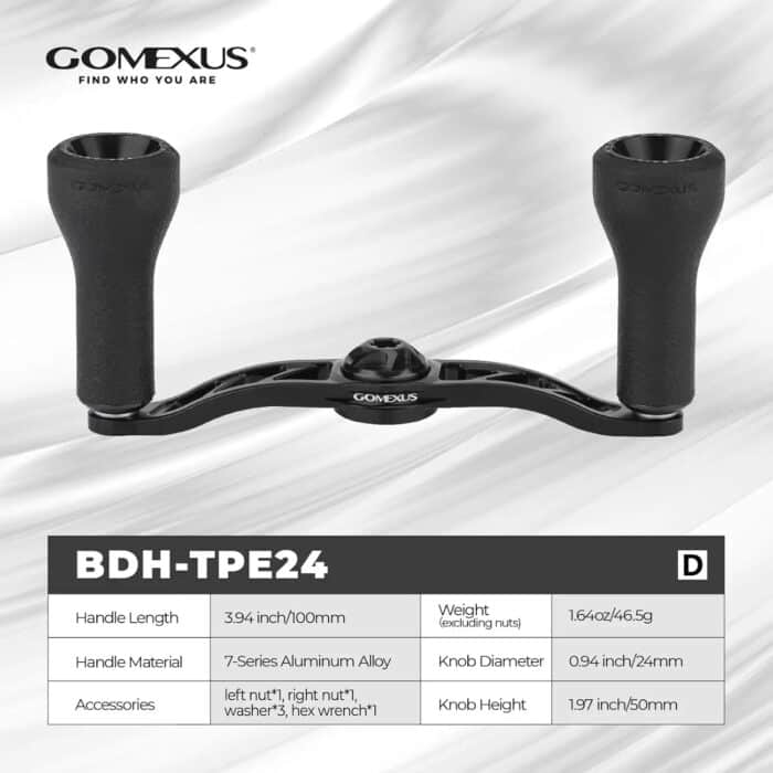 Gomexus Aluminium Handle With TPE Knob BDH-P24L