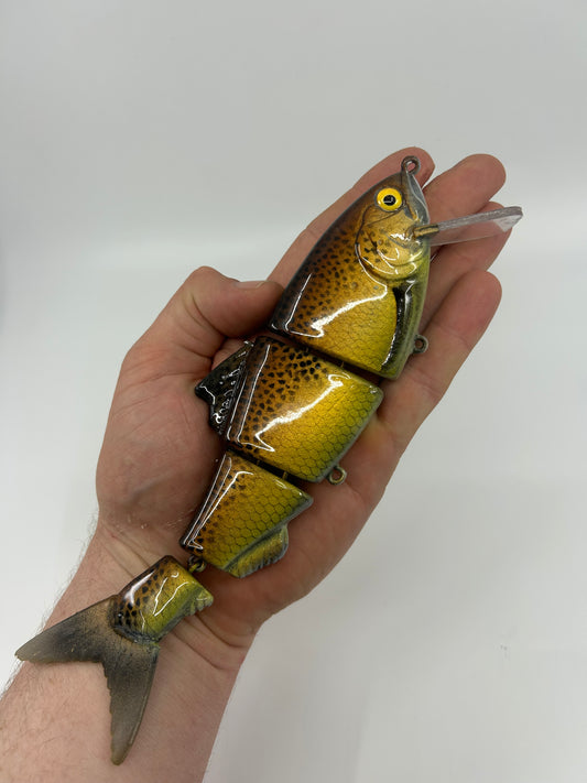 8" Bibbed Swimbait Brown Trout