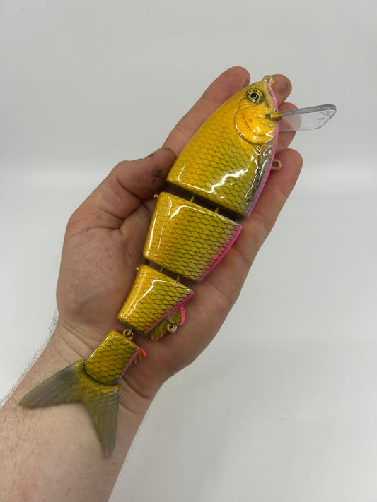 8" Bibbed Swimbait Pink Lemonade