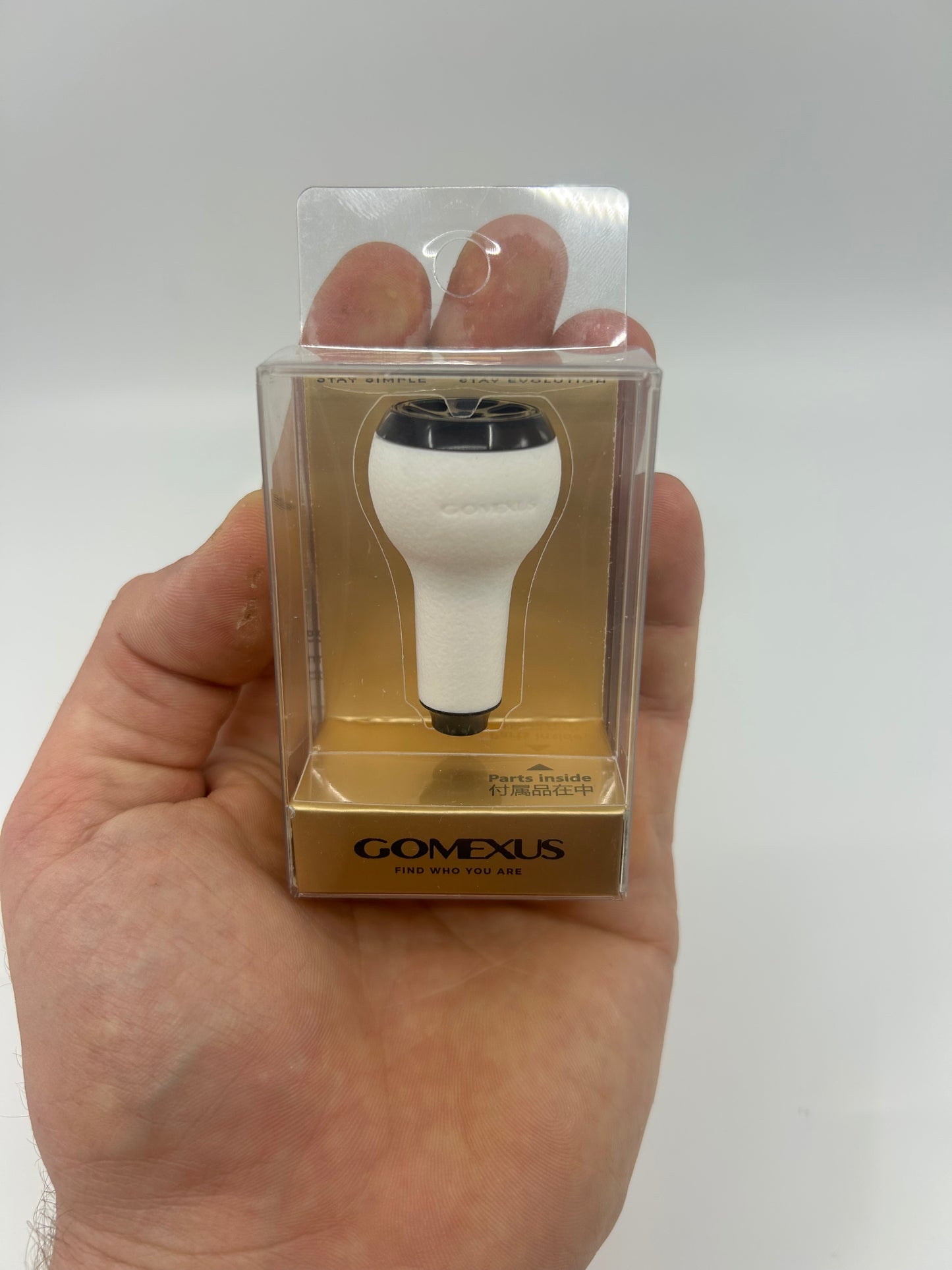 Gomexus Reel Knob White Black TPE