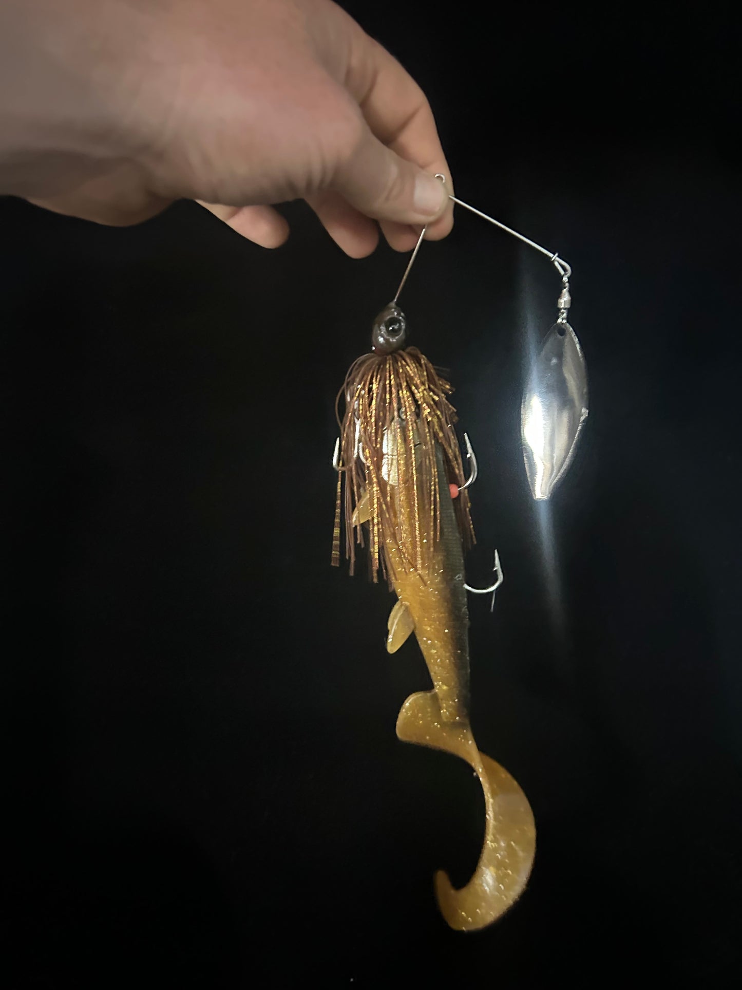 1 OZ Curly Grub Spinner Bait