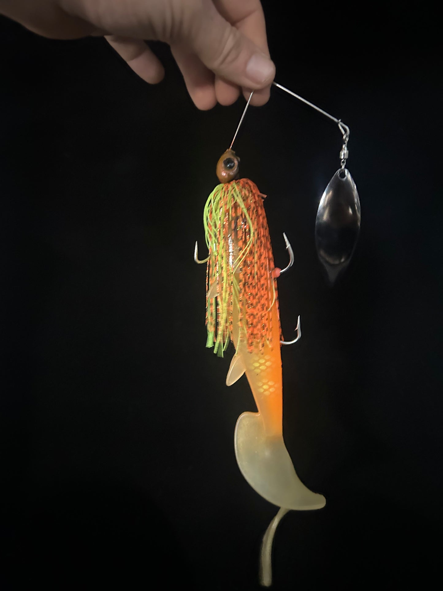 1 OZ Curly Grub Spinner Bait