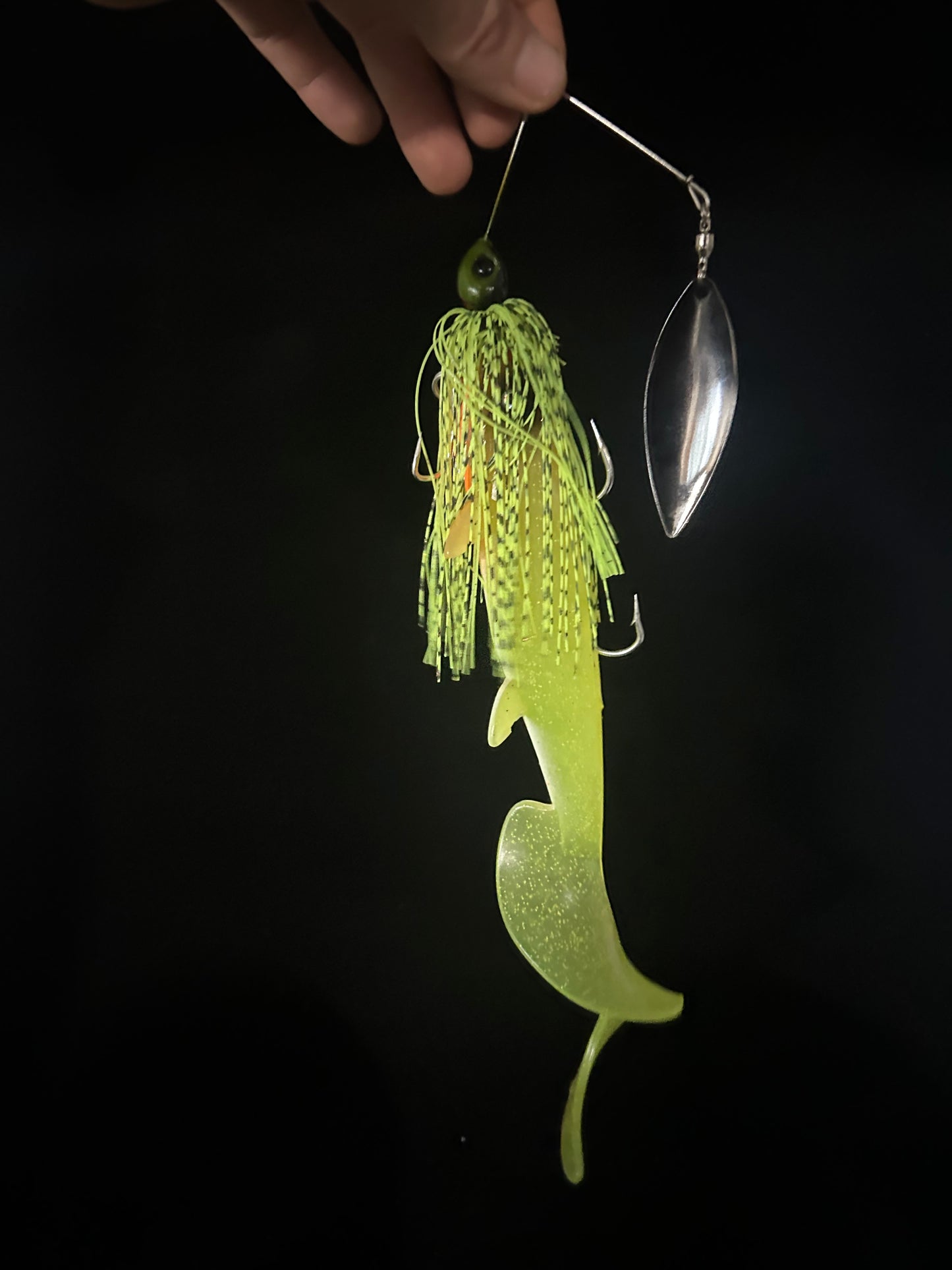1 OZ Curly Grub Spinner Bait