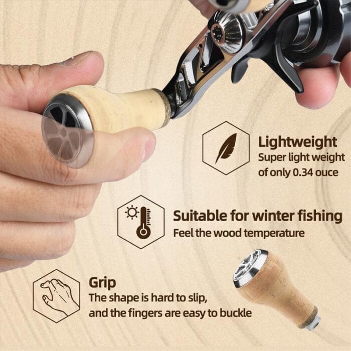 Gomexus Carbon Handle Cork Knob DC-CA27